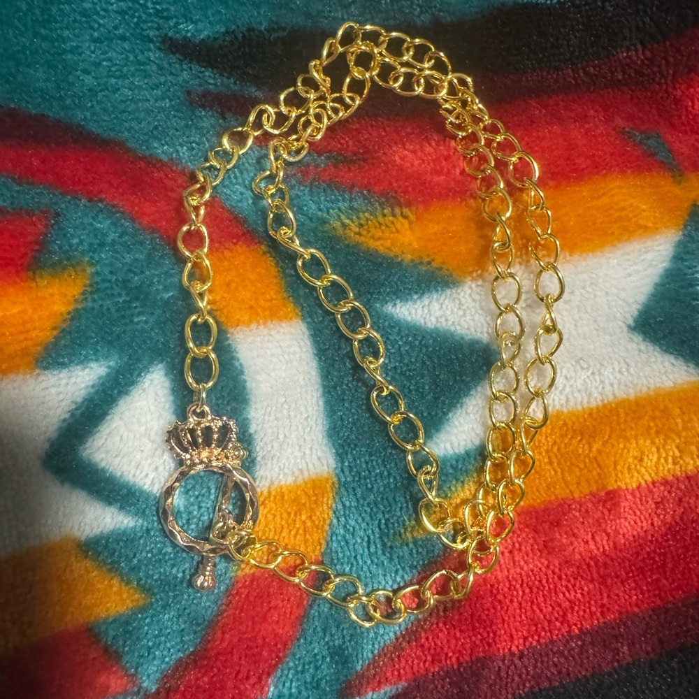 Crown Latch Double Bracelet or Necklace